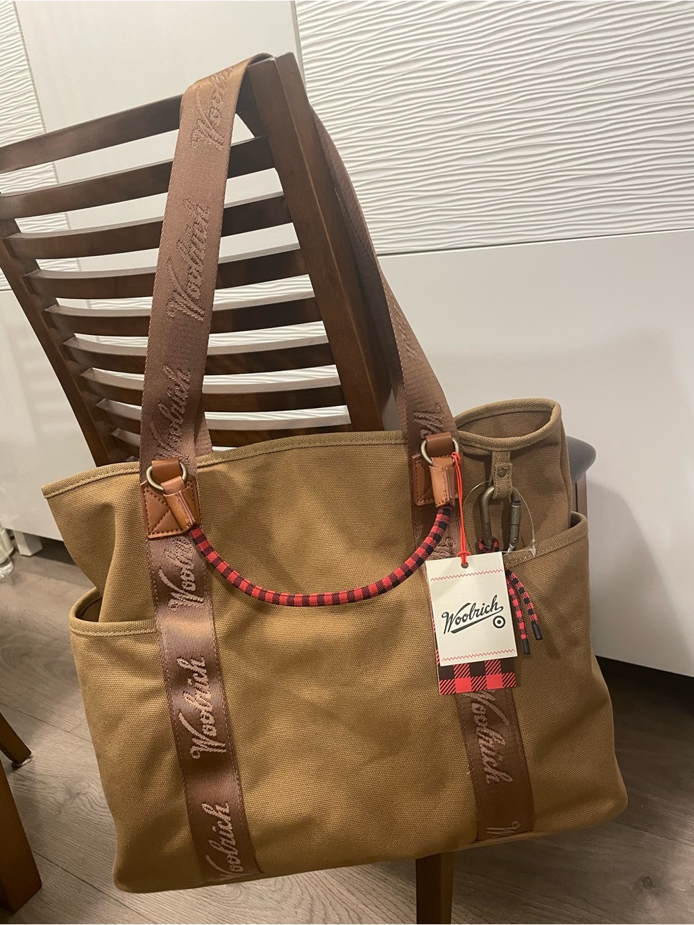 Woolrich - Canvas Tote with Carabiner
